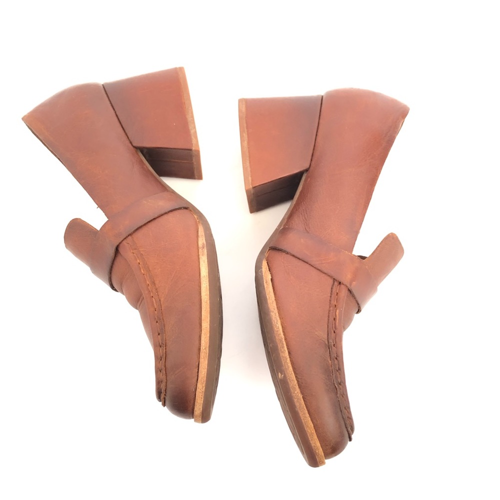 Kork-Ease Brown Leather Block Heel Loafer - Picture 7 of 14